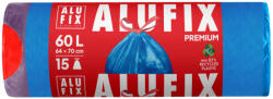 Go Wipes Alufix Szemeteszsák zárószalaggal, 60 liter (15 db)
