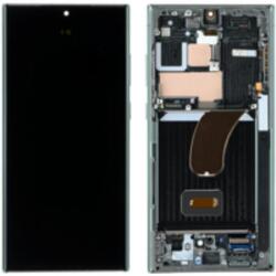 Samsung GH96-15524A Gyári Samsung Galaxy S23 Ultra OLED kijelző érintővel zöld kerettel, előlap (GH96-15524A)