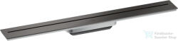 Hansgrohe AXOR DRAIN falhoz illeszthető 70 cm-es zuhanyfolyóka alaptest nélkül, szálcsiszolt fekete króm 42525340 (42525340)