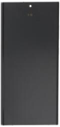 Samsung GH96-15524A Samsung Galaxy S23 Ultra Eu Ver. OLED kijelző érintővel ezüst kerettel előlap (kis kijelzős, vastag kávás) (GH96-15524A)