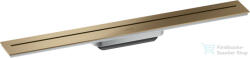 Hansgrohe AXOR DRAIN falhoz illeszthető 70 cm-es zuhanyfolyóka alaptest nélkül, szálcsiszolt bronz 42525140 (42525140)