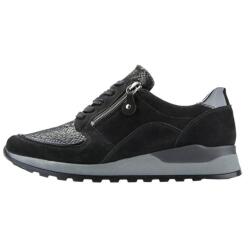Waldläufer Pantofi dama, Waldlaufer, H64007-307-001-Hiroko-Negru, sport, piele naturala, ortopedici, cu talpa joasa, negru (Marime: 37)