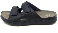 Batz Papuci barbati, Batz, Mike-Negru, casual, piele naturala, ortopedici, cu talpa groasa, negru (Marime: 44)