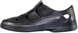 Nicolis Pantofi barbati, Nicolis, 70864-Negru, casual, piele naturala, perforati, cu talpa joasa, negru (Marime: 40)