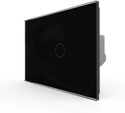 LIVOLO Intrerupator Simplu cu Touch LIVOLO din Sticla, Standard Italian - Serie Noua - culoare negru