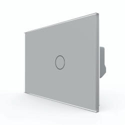 LIVOLO Intrerupator Simplu cu Touch LIVOLO din Sticla, Standard Italian - Serie Noua - culoare gri