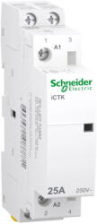  Schneider Electric A9C40225 iCTK Moduláris kontaktor 25A, 2 Záró érintkező (NO), vezérlő feszültség 230-240V AC 50 Hz (A9C40225)