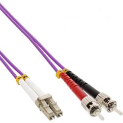 InLine Cablu fibra optica Duplex Multimode LC-ST LSOH OM4 25m, InLine IL88518P (IL88518P)