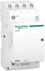 Schneider Electric A9C40425 iCTK Moduláris kontaktor 25A, 4 Záró érintkező (NO), vezérlő feszültség 220-240V AC 50 Hz (A9C40425)