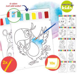 Topwrite Kids 10 darabos 2 ecsetes 6 színű kifestő szett (871125224484)