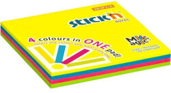 STICK N Stick`N Magic Pad 76x76 mm 100 lap neon mix öntapadó jegyzettömb (21571) - tintasziget