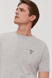Aeronautica Militare t-shirt szürke, férfi, sima - szürke XL - answear - 7 690 Ft