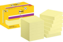 POST-IT Super Sticky 622-SSCY 47, 6x47, 6mm 90lapos 8+4 tömb kanárisárga öntapadós jegyzettömb (7100290178) - tintasziget