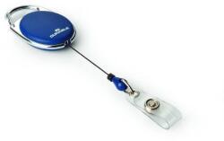 Durable Snur retractabil Durable 80 cm clip tambur oval 10 bucati/set albastru (DB832407)