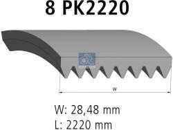 DT Spare Parts Curea transmisie cu caneluri DT Spare Parts 1.21194