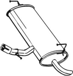 BOSAL Toba esapament finala BOSAL 145-261 (145-261) - automobilus