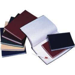  Beírókönyv A4, 200lap fekete PVC borító, Bluering® kockás