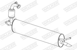 WALKER Toba esapament finala WALKER 24305 (24305) - automobilus