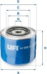 UFI Filtru ulei UFI 23.166. 00 (23.166.00) - automobilus