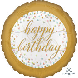 anagram Szülinapi lufi 18" 45cm Happy Birthday (LUFI422506)