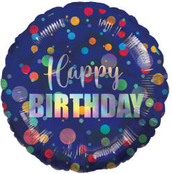 anagram Szülinapi fólia lufi 18" 45cm Happy Birthday (LUFI183748)