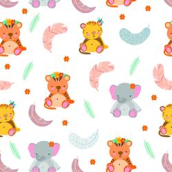  Tapet personalizat Animale si pene colorate 39