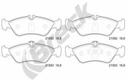 BRECK set placute frana, frana disc BRECK 21592 00 704 10 - automobilus