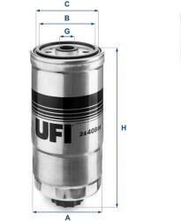 UFI filtru combustibil UFI 24.408. 00 (24.408.00) - automobilus