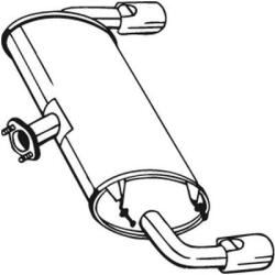 BOSAL Toba esapament finala BOSAL 171-029 (171-029) - automobilus