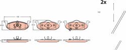 TRW set placute frana, frana disc TRW GDB2514 (GDB2514)