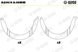 GLYCO Saiba distantier, arbore cotit GLYCO A214/4 0.10mm (A214/4 0.10mm)