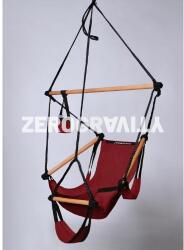 ZeroGravity Bordó gyermek függőszék - fekete kötéllel