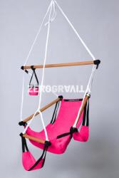 ZeroGravity Rózsaszín gyermek függőszék - fehér kötéllel