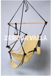 ZeroGravity Bézs függőszék - fekete kötéllel