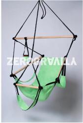 ZeroGravity Almazöld függőszék - fekete kötéllel