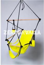 ZeroGravity Citromsárga függőszék - fekete kötéllel
