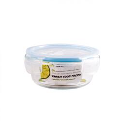 Casa Plastor Cutie pentru alimente, din sticla termorezistenta, capac din plastic cu supapa, 400 ml, Fresh Micro (430-R-S-400)
