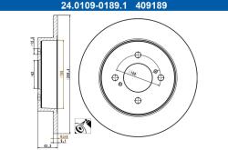 ATE Disc frana ATE 24.0109-0189.1 - automobilus