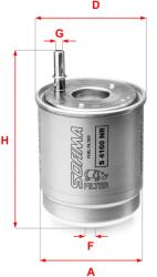 SOFIMA filtru combustibil SOFIMA S 4160 NR (S 4160 NR) - automobilus