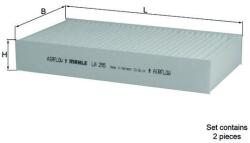 KNECHT Filtru, aer habitaclu KNECHT LA 295/S (LA 295/S)