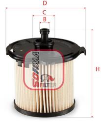 SOFIMA filtru combustibil SOFIMA S 6074 NE (S 6074 NE) - automobilus