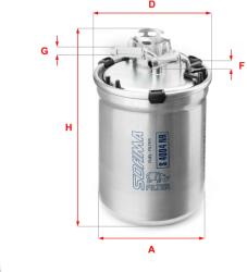 SOFIMA filtru combustibil SOFIMA S 4004 NR (S 4004 NR) - automobilus