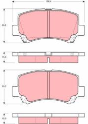 TRW set placute frana, frana disc TRW GDB3221 (GDB3221) - automobilus