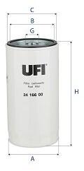 UFI filtru combustibil UFI 24.166. 00 (24.166.00) - automobilus