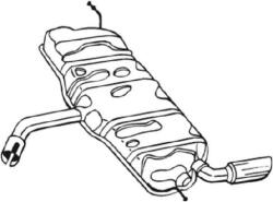 BOSAL Toba esapament finala BOSAL 105-503 - automobilus