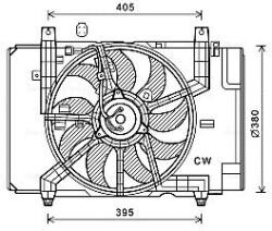 Ava Quality Cooling Ventilator, radiator AVA QUALITY COOLING DN7532