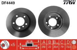 TRW Disc frana TRW LUC DF4449 - automobilus
