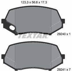 TEXTAR set placute frana, frana disc TEXTAR Q+ 2924001 (2924001)