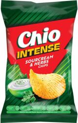 Chio Intense tejfölös és zöldfűszeres ízű chips 55 g