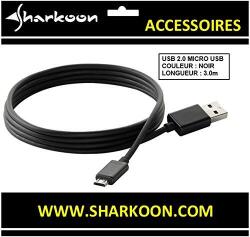 Sharkoon USB 2.0 A-B Micro black 3, 0m